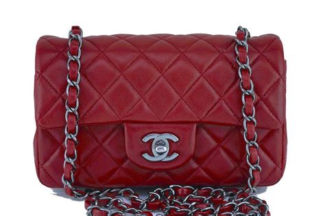 chanel red mini bag price|chanel mini flap bag price.